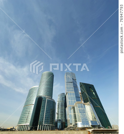 Panorama of the international business centre (City), Moscow, Russia 76947793
