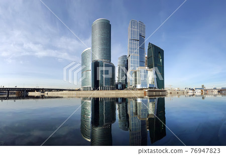 Panorama of the international business centre (City), Moscow, Russia 76947823