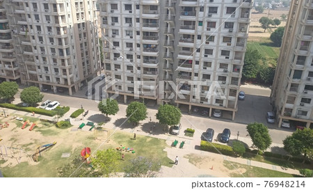 Indian apartments and parks Indian apartments and parks 76948214