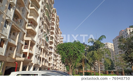 Indian apartment and sky 76948750