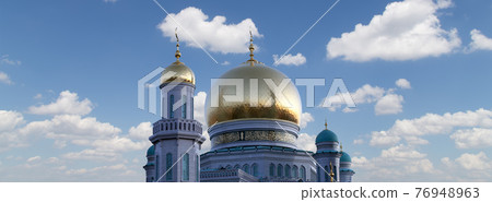 Moscow Cathedral Mosque, Russia -- the main mosque in Moscow, new landmark 76948963