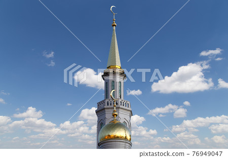 Moscow Cathedral Mosque, Russia -- the main mosque in Moscow, new landmark 76949047