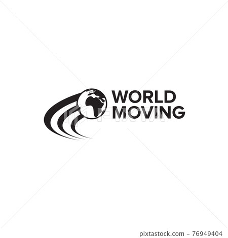 World moving logo design template - Stock Illustration [76949404] - PIXTA