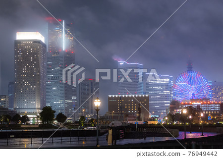 橫濱港未來的夜景 橫濱港未來的夜景 76949442