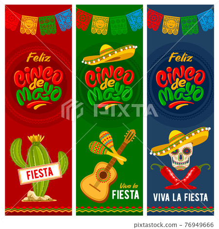 Cinco de Mayo banners set 76949666