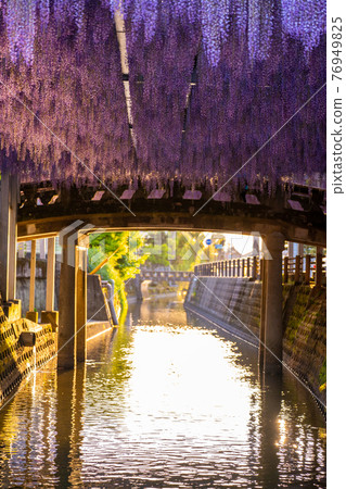 福岡的大自然中山的日落與大富士 76949825