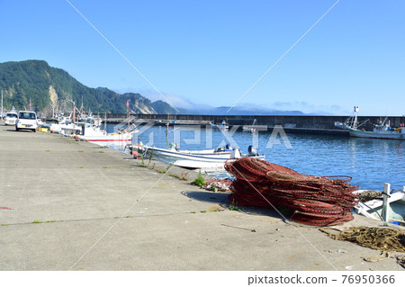 In the summer of 2020, the scenery of Kitayamazaki and its surroundings in Iwate Prefecture 76950366