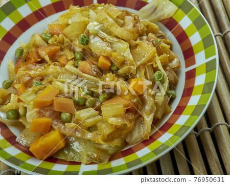 Mixed vegetable Sabzi Mixed vegetable Sabzi 76950631