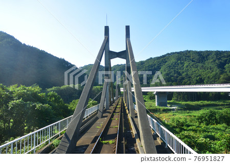 In 2020, the scenery from the Sanriku Railway Rias Line from Miyako Station to Fudai Station and the scenery from the train window 76951827