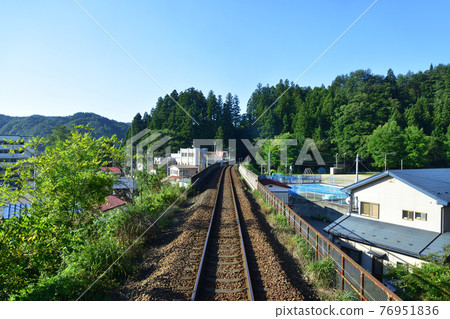 In 2020, the scenery from the Sanriku Railway Rias Line from Miyako Station to Fudai Station and the scenery from the train window 76951836