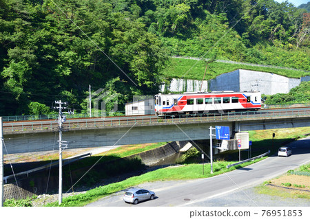 In 2020, the scenery from the Sanriku Railway Rias Line from Miyako Station to Fudai Station and the scenery from the train window 76951853