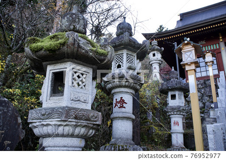 Mt. Mitake lantern in front of Zuijin Gate Mt. Mitake lantern in front of Zuijin Gate 76952977