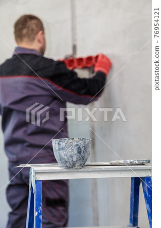 A set of plastic inserts for red and blue sockets. Construction vacuum cleaner 76954121