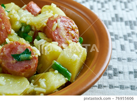 Jambalaya. Spicy rice Jambalaya. Spicy rice 76955606