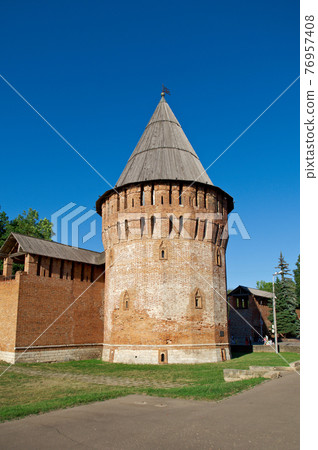 city walls and towers of the ancient fortress city walls and towers of the ancient fortress 76957408