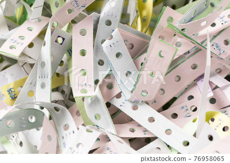 The discarded paper edges The discarded paper edges 76958065