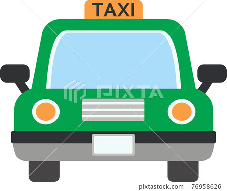 TAXI / taxi illustration material vector 76958626