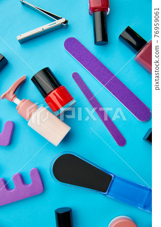 Nail care products, color polish in bottles 76959061