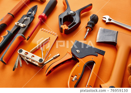 Professional workshop instrument, red background 76959130