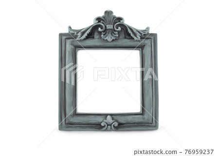 Gray baroque style photo frame Gray baroque style photo frame 76959237