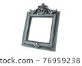 Baroque style photo frame with floral patterns 76959238