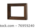 Small natural wooden photo frame 76959240