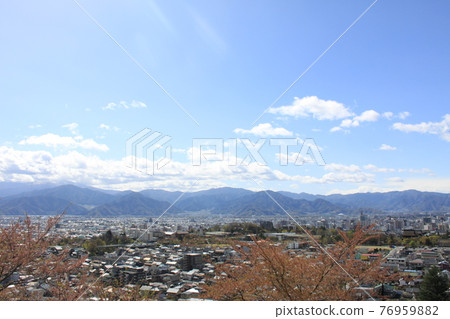 Nagano city blue sky 76959882