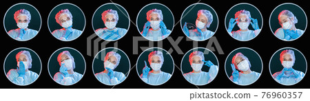 surgeon portrait collage medical care set of 14 76960357
