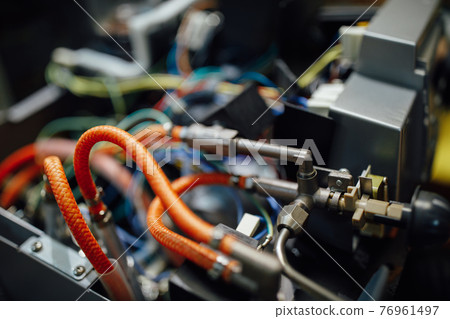 disassembled coffee machine at service center 76961497