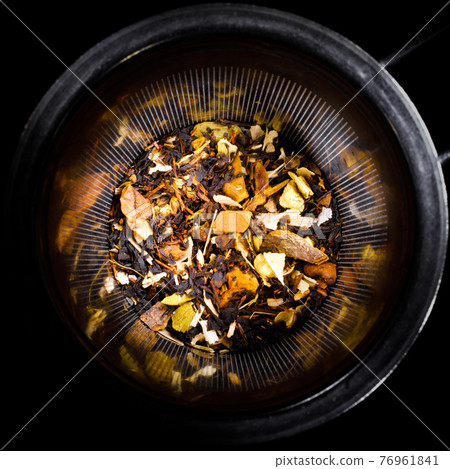 dried fruit tropical mix in tea strainer, mesh steeper dried fruit tropical mix in tea strainer, mesh steeper 76961841