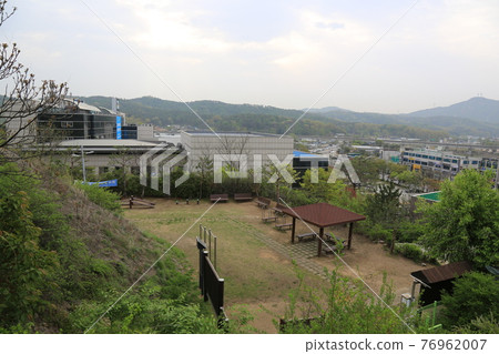 Bulgoksan Mountain. Yangju City. Pine Tree. Transmission Tower. Peak Bulgoksan Mountain. Yangju City. Pine Tree. Transmission Tower. Peak 76962007