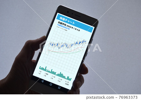 智能手機上的FX（外匯保證金交易）剪影 76963373