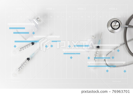 Doctor Appointment to service in the hospital Doctor and patient influenza vaccine 76963701