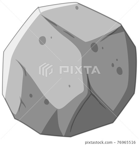 A stone meteorite isolated on white background A stone meteorite isolated on white background 76965516