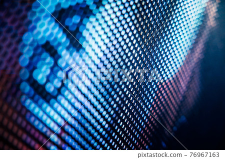 CloseUp LED blurred screen. LED soft focus background. abstract background ideal for design. 76967163