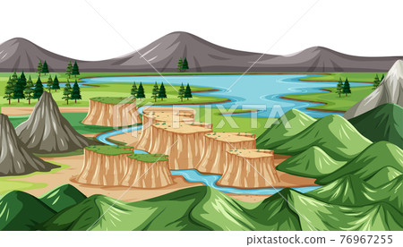 A green nature landscape background A green nature landscape background 76967255