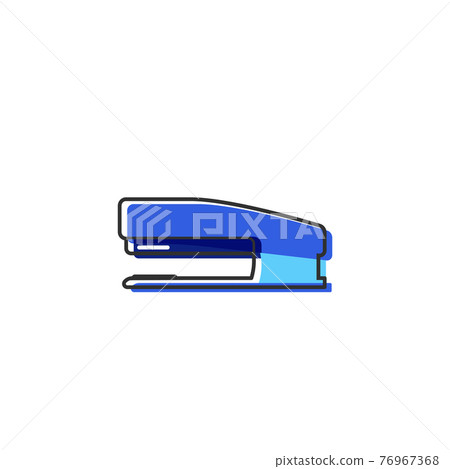 Flat staples Outline Cartoon Style Suitable for Sticker, Icon. Isolated on a white background Flat staples Outline Cartoon Style Suitable for Sticker, Icon. Isolated on a white background 76967368