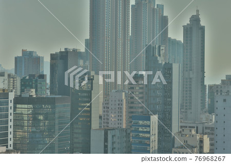 23 April 2021 the skyscape of the mong kok, hong kong 23 April 2021 the skyscape of the mong kok, hong kong 76968267