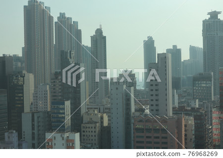 23 April 2021 the skyscape of the mong kok, hong kong 23 April 2021 the skyscape of the mong kok, hong kong 76968269