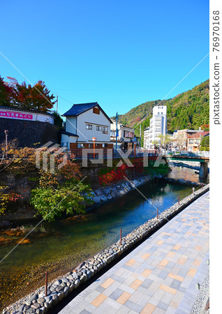 Yumura Onsen Haruki River and hot spring town Shinonsen Town Yumura Onsen Haruki River and hot spring town Shinonsen Town 76970168
