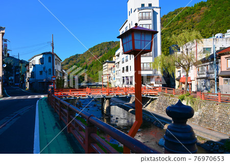 Yumura Onsen Prosperity Bridge Haruki River Shinonsen Town, Hyogo Prefecture 76970653
