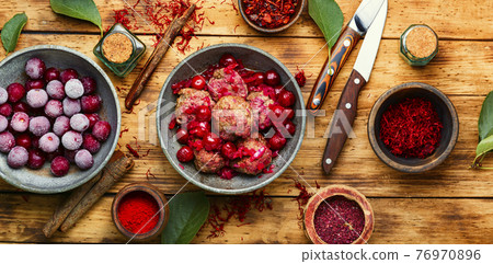 Kufta in cherry sauce 76970896