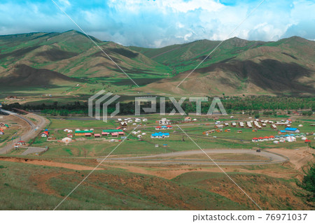 Scenery on the way to Mongolia Terelj National Park Terelj Mongolia 76971037