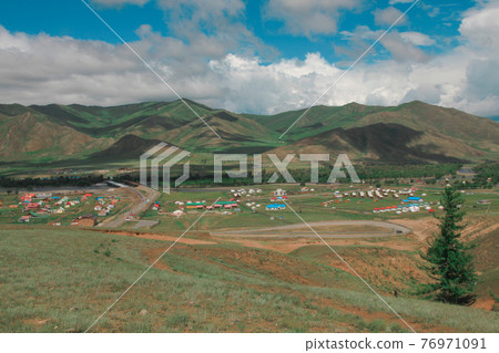 Scenery on the way to Mongolia Terelj National Park Terelj Mongolia 76971091