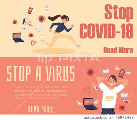 People overloading with stress information about pandemic coronavirus covid-19 People overloading with stress information about pandemic coronavirus covid-19 76971488