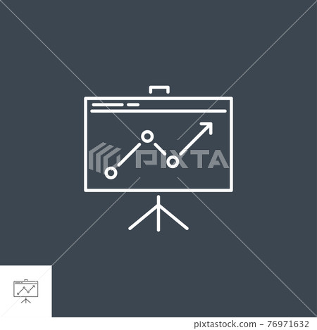 Presentation Related Vector Line Icon - Stock Illustration [76971632 ...