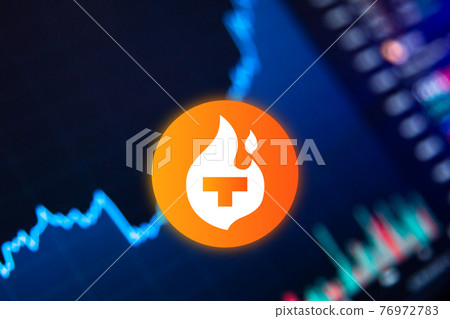 Theta Fuel TFUEL Cryptocurrency. Bitcoin coin growth chart on the exchange, chart Theta Fuel TFUEL Cryptocurrency. Bitcoin coin growth chart on the exchange, chart 76972783