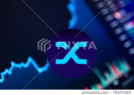 Synthetix SNX Cryptocurrency. Synthetix coin growth chart on the exchange, chart 76972884