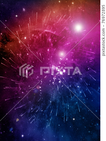 galaxy in a free space. 3D rendering galaxy in a free space. 3D rendering 76972895