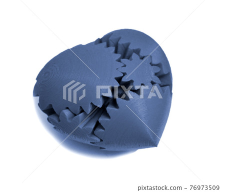 Objects printed by 3d printer Isolated on white background 76973509